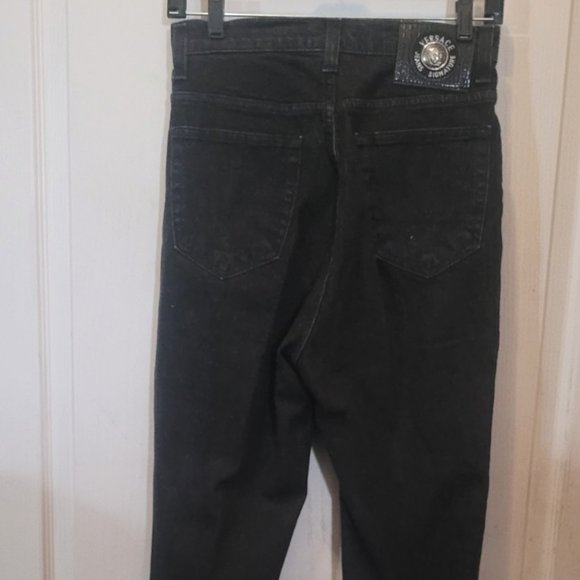 VERSACE JEANS SIGNATURE Jeans Black size 31 45 from S/S 1993 Miami Collection - Picture 3 of 9